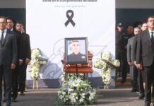 SSP realiza homenaje póstumo a oficial caído en Xoxtla