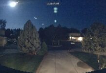 Meteorito ilumina cielo durante su paso por Colorado Meteorito