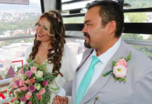 Pareja se casa en Mexicable del Estado de México Mexicable