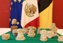 INAH confirma rescate de 20 piezas arqueológicas en Bélgica Piezas arqueológicas