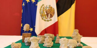 INAH confirma rescate de 20 piezas arqueológicas en Bélgica Piezas arqueológicas