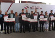 Reconocen y entregan incentivos a policías de Texmelucan Texmelucan
