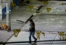 Detienen a hombre portando bate con clavos en Izúcar bate