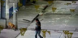 Detienen a hombre portando bate con clavos en Izúcar bate