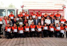 Reconocen a bomberas y bomberos de Cholula en su día bomberos