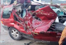 Conductor muere prensado tras accidente en federal a Tehuacán Conductor