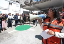 Congreso participa en el Simulacro Estatal 2023 Congreso