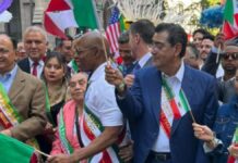 Sergio Salomón celebra la Independencia de México desde Nueva York