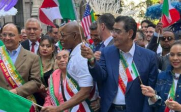 Sergio Salomón celebra la Independencia de México desde Nueva York