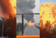 Camión explota en carretera de China; así se vio