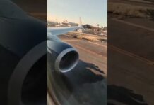 Avión presenta fuga de combustible antes de despegar del AICM Fuga