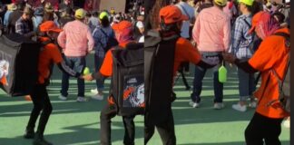 Captan a pizzeros bailando en festival de música en CDMX Festival