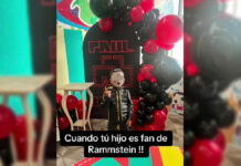 Critican a padres por festejar a su hijo con temática de Rammstein Rammstein