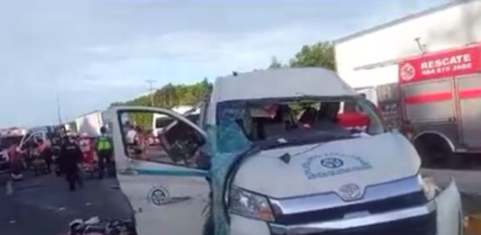 Accidente en carretera Playa del Carmen-Tulum