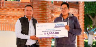 Mundo Tlatehui entrega 50 cheques por cosechas dañadas Tlatehui