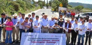 Sergio Salomón inaugura la carretera Soltepec- Felipe Ángeles- Acatzingo