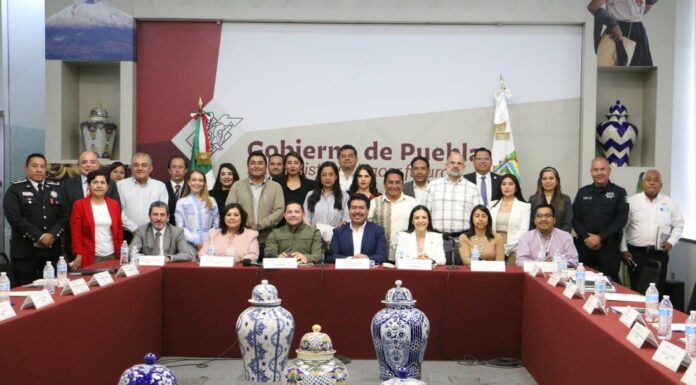 Puebla realiza primera sesión ordinaria del Consejo Estatal de Seguridad