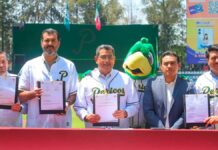 Firman concesión del estadio Hermanos Serdán por 15 años concesión