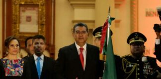 “Puebla unida y sin distinciones”: Sergio Salomón durante Grito de Independencia