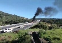 Pipa de Gas explota en el Arco Norte; hay un herido Pipa de gas explota en el Arco Norte