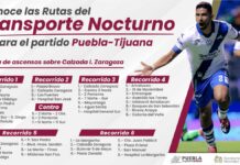 Habilitan transporte nocturno para partido Puebla vs. Tijuana transporte