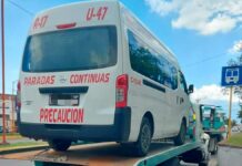 SMT detiene tres unidades irregulares en municipios unidades