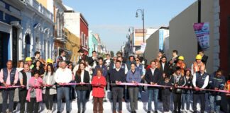Puebla entrega calles rehabilitadas de la zona norte del Centro Histórico