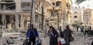 Israel denuncia obstáculos para evacuar civiles hacia el sur de Gaza Evacuación.