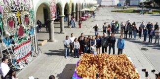 Elaboran primera Hojaldra Monumental en San Pedro Cholula Hojaldra