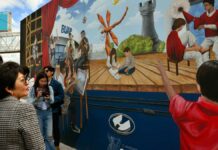 Lilia Cedillo inaugura mural “CCU, 15 años de arte y cultura” Lilia Cedillo