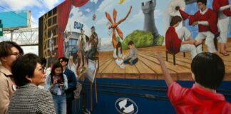 Lilia Cedillo inaugura mural “CCU, 15 años de arte y cultura” Lilia Cedillo