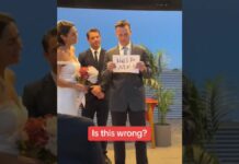 Novio pide ayuda en plena boda antes de dar el “Sí”; lo tunden en redes Novio
