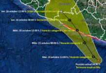 Tormenta Otis subirá a huracán categoría 1 en próximas horas Otis