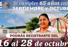 Registro a la Pensión de Adultos Mayores, del 16 al 28 de octubre Pensión