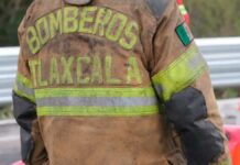Pipa con gas se incendia en la Apizaco-Huamantla Pipa