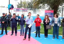 Rivera entrega mejora del parque Benito Juárez en La Libertad Rivera