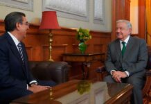 Sergio Salomón se reúne con AMLO para consolidar obras Sergio Salomón