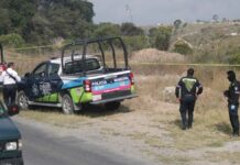 Abandonan cadáveres sobre carretera a Valsequillo cadáveres