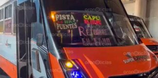 Conflicto de choferes deja un baleado en la Puebla-Orizaba choferes