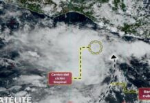 Se forma la Depresión Tropical 19-E frente a costas de Chiapas