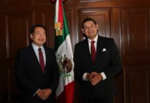 Armenta reconoce a Mario Delgado por su labor en Morena