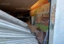 Dan ‘cortinazo’ a local con material para construcción en Mayorazgo local