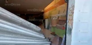 Dan ‘cortinazo’ a local con material para construcción en Mayorazgo local