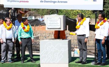 Gobernador preside colocación de “primera piedra” de Presidencia de Domingo Arenas Presidencia