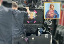 Póster ‘pirata’ viaja junto a Taylor Swift por el mundo Swift
