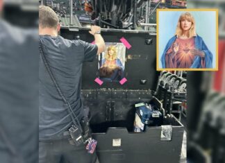 Póster ‘pirata’ viaja junto a Taylor Swift por el mundo Swift
