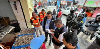 Puebla realiza operativo de normatividad en zona de pescaderías