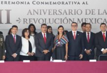 Sergio Salomón encabeza ceremonia por los 113 años de la Revolución Mexicana