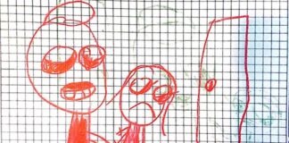 Colombia: abuelastro es detenido por abuso gracias a dibujo Dibujo.