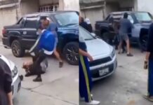 Captan riña entre alumnos y padres de familia del Colegio Europeo